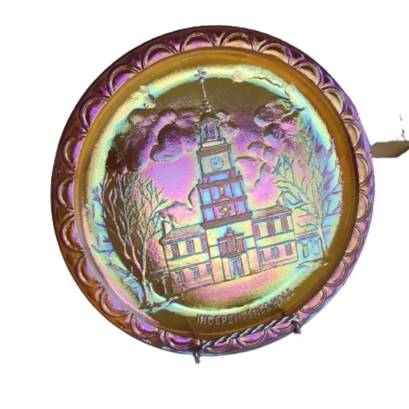Vintage Indiana Carnival Glass Plate. - Picture 4 of 8